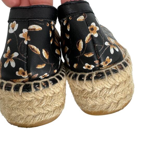 Alexander McQueen Leather Floral Paisley Print Platform Loafers Espadrilles - Picture 8 of 12